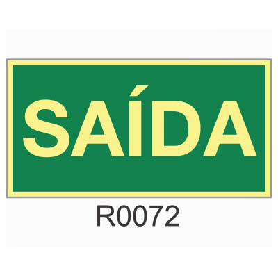 Placa de sinalização